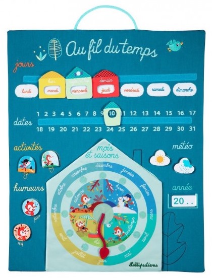 Calendrier Au fil du temps pour les enfants